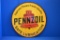 Pennzoil Safe Lubrication Round Metal Sign - 30