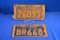 2 - 1941 Penna State License Plates - Not Matching