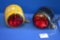 Truck Marker Turn Signal Lamp - 1 Nos W/red Lens - One Yellow W/ Red And Am