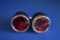 Pair Of Red Tail Lights For 55-59 Truck