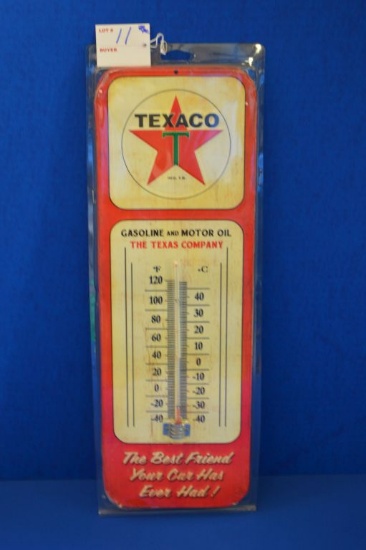 Texaco Gasoline & Motor Oil Thermometer - 18"