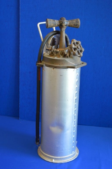 Hand Pump Fire Extinguisher W/ Brass Top - Approx 22"