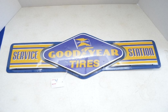 Goodyear Tires Metal Sign - 26"x9"