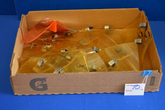 Group Of Amber Colored Plastic Accy Bug Deflectors
