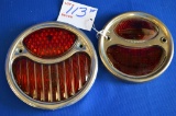 Pair Of Red Tail Lights - Two Sizes