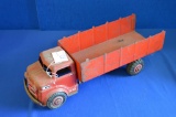 Marx Toy Red Truck, Missing Back Panel