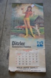 1970 Ditzler Automotive Finishes, Mills Auto Supply Calendar, Some Tears