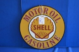 Shell Motor Oil Round Metal Sign - 12