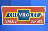 Chevrolet Sales & Service Metal Sign - 27