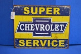Super Chevrolet Service Metal Sign - 16