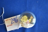 Old Original Plastic Pin-up Girl Steering Wheel Knob