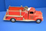 Tonka No. 5 Fire Truck W/ Rubber Hose - Great Shape