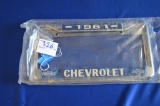1961 Chevrolet License Plate Holders