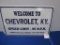 Welcome To Chevrolet, Ky Sign 18