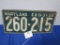 1939 Maryland License Plate
