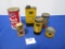 Vintage Cans & Bottles Incl Gm Accessories, S-p & Permatex