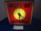 Vintage Trico Lighted Clock 15.75