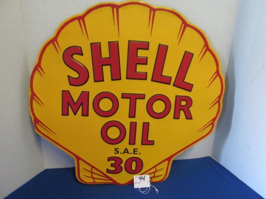 Shell Motor Oil Metal Sign 23" Wide, 22" Tall