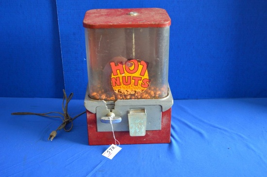 Hot Nuts Machine/dispenser 15.5" Tall, 10" Wide, 7" Deep