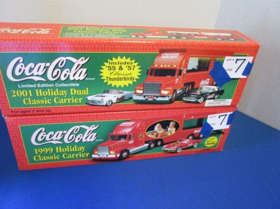 1999 Holiday Coca-cola Truck & 2001 Holiday Coca-cola Truck