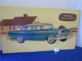 Vintage Chevrolet 4 Door Sedan Relief Cardboard Dealer Display 32
