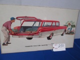 Chevrolet Yeoman Station Wagon Cardboard Dealer Display Sign 32