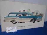 Chevrolet Nomad 4-dr Station Wagon Cardboard Dealer Display Sign 32