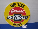 We Use Genuine Chevrolet Parts Porcelain 11.75