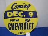 Coming Dec. 9 New '51 Chevrolet Sign 16