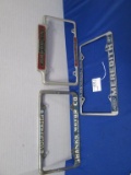 3 Plate Frames: Shanks Motor Co., Brooklyn (cleveland) & Meredith (lavonia)