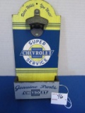 Wood Chevrolet Super Service Bottle Opener 11.75