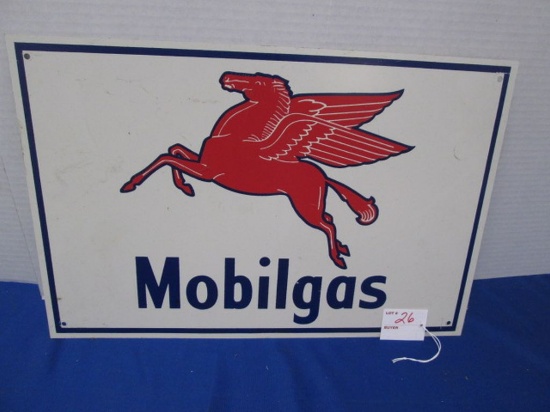 Mobilgas Metal Sign 18" X 12"