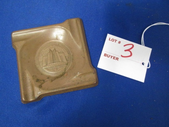 1933 World's Fair Chicago Ashtray 3" X 3"