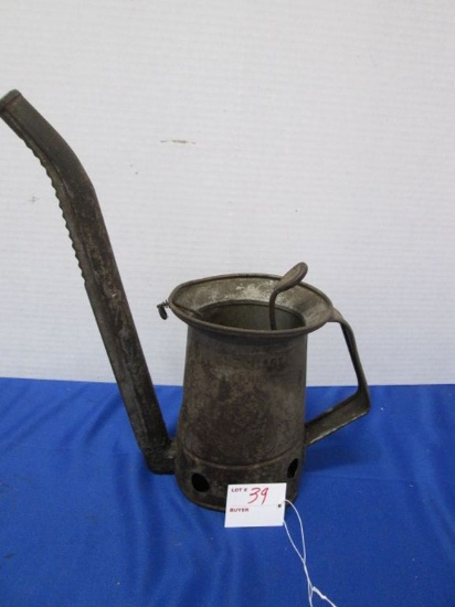 Huffman Oil Can (dents) 13" At Spout