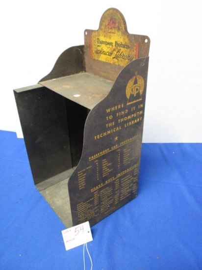 Thompson Products Metal Technical Library Manual Holder 14.5" Tall