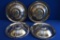 Set Of 4 1954 Chevrolet Deluxe Truck Hubcaps 16