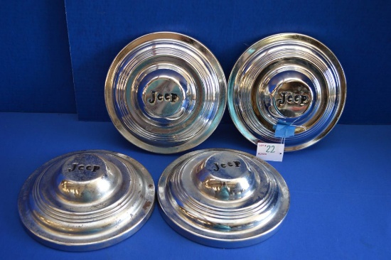 Set Of 4 Jeep Hubcaps
