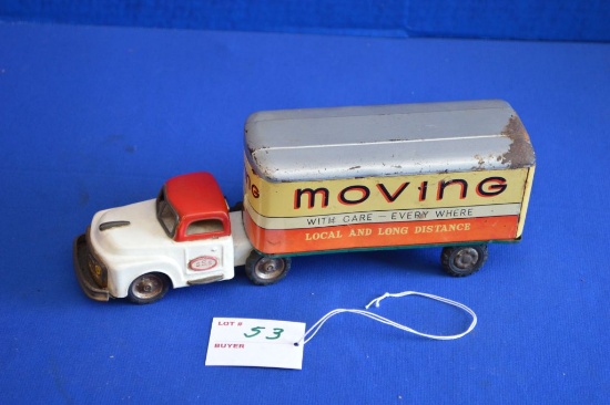 Vintage Moving Friction Truck Made In Japan 9.5" Long