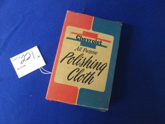 Chevrolet Dealership Polishing Cloth- In Original Box from King Chevrolet Wheeling, West Virginia