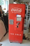 Large Coca Cola Pop Dispenser Machine W/ Round Top From The 1950's, Mdl C51