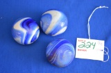 Group Of 3 Marble Swirl Knob Shifters
