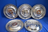 Set Of 5 Pontiac Hub Caps