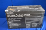 Craftsman 3 Drawer Portable Chest W/ Small Parts Storage - Nib