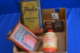 Group Of 5 Advertising Tins W/ Product
