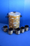 Chevrolet Coffee Maker With 5 Chevrolet Thermal Mugs
