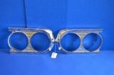 Early 1960's Ford Head Light Bezels, Re-plated 1015848, 1015849