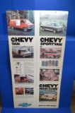 Dealer Cardboard Showroom Poster 1970's Vans 23