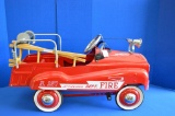 Burns Novelty Toy Co. Pedal Fire Truck Jet Flow Drive