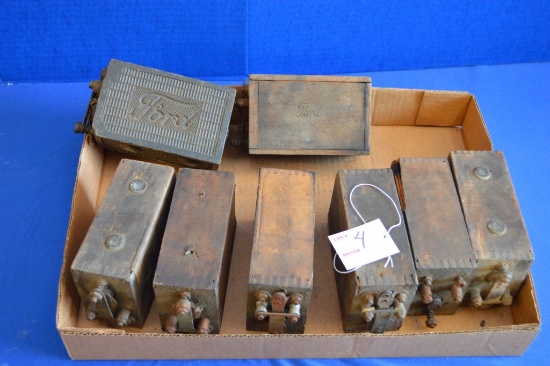 8 Model T Battery Coils, Ford Script