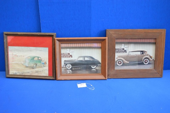 3 Framed Car Prints
